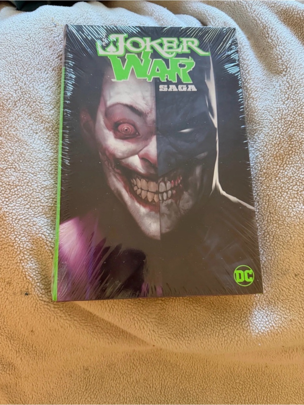 DC Joker War Saga Hardcover - Black, Green, Purple Accents